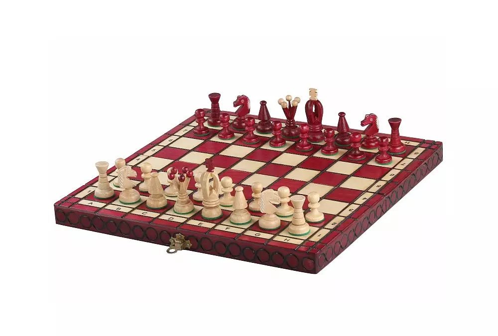 King's Chess Set Red
