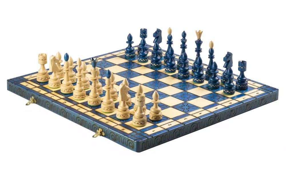 Indian Chess Set Blue